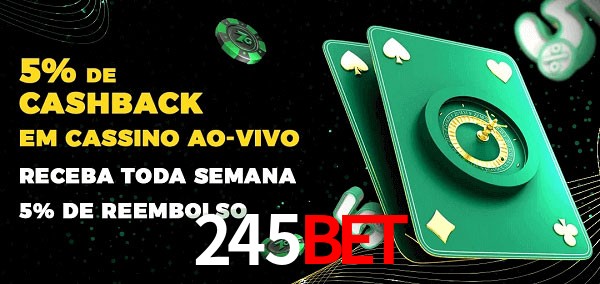 Promoções do cassino ao Vivo 245bet